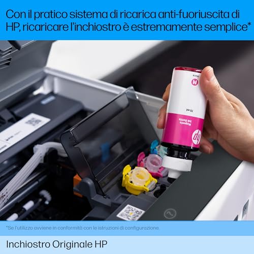 HP 32XL 1VV24AE, Flacone di Inchiostro Termico Originale, Elevata Capacità da 6000 Pagine, Compatibile con Stampanti senza Cartucce Smart Tank 100, 300, 400, 500, 600, Nero - 6