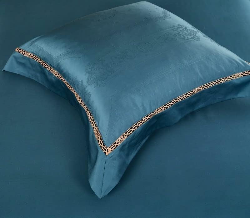 Miniatura 7 de AENY Juego de ropa de cama de algodón egipcio suave y sedoso de 46 piezas tamaño Super King Queen Juego de funda de edredón Juego de sábanas de