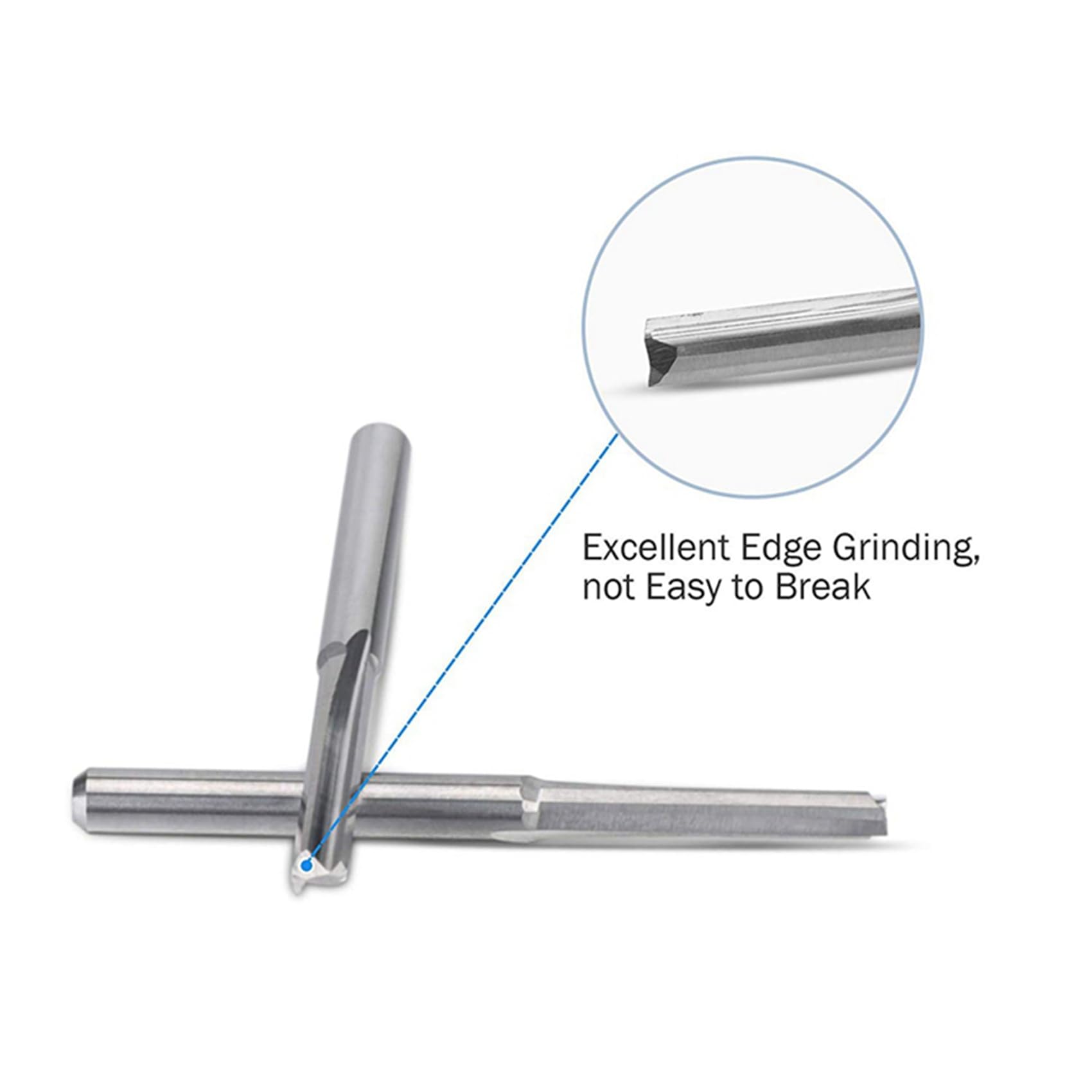 100 Pezzi 2 Flauto Punte del Router di Cnc 3.175 mm Dritto Fresa nel Acciaio al Tungsteno Fresa per Legno Plastica