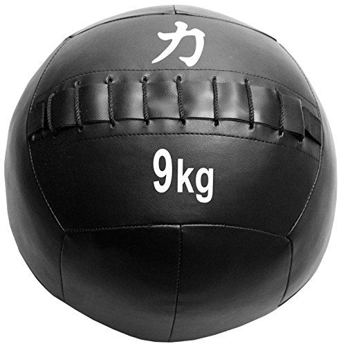 Strength Shop Balones Medicinales/Wall Balls, Negro, 9 kg