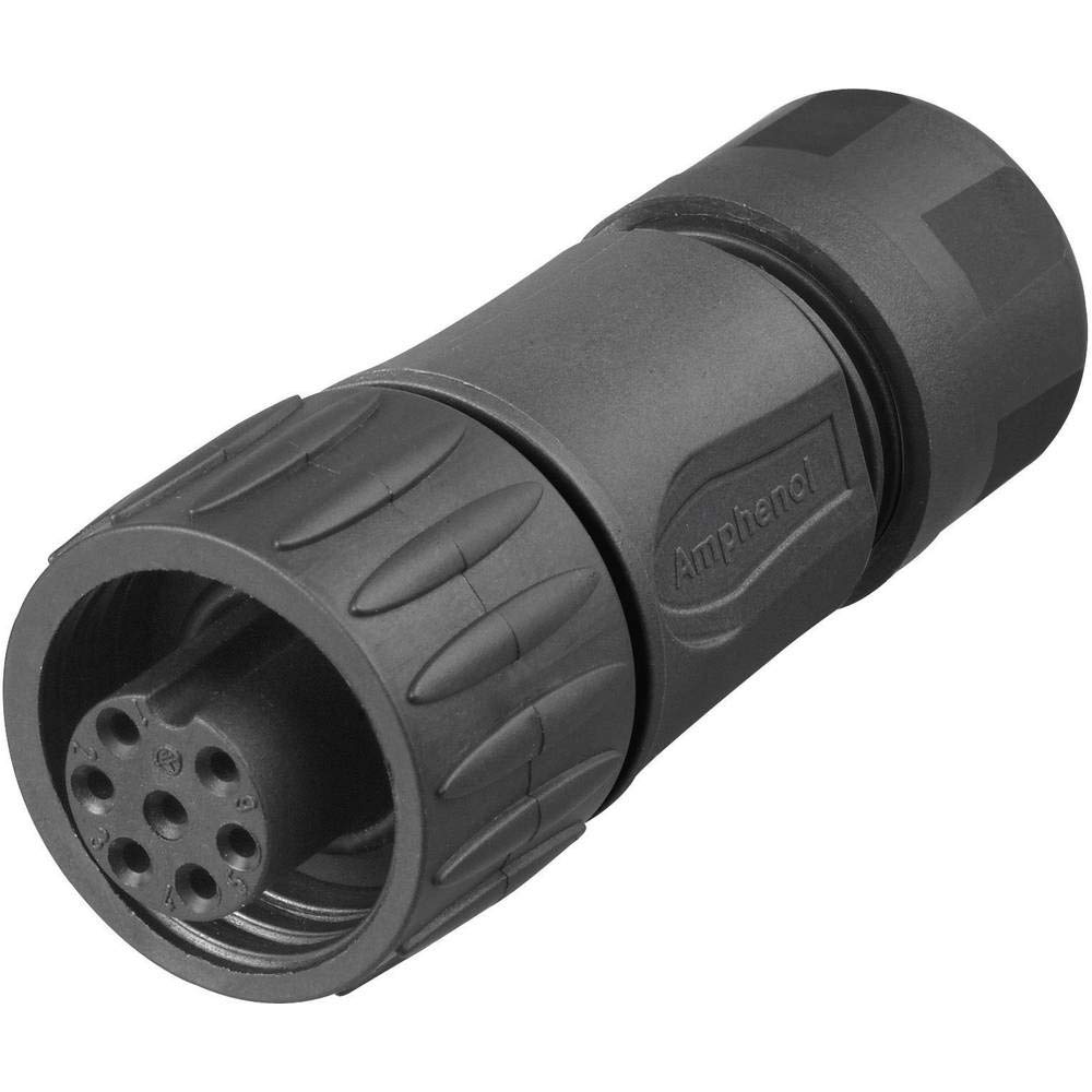 Amphenol C016 30D006 110 12 Rundstecker Kupplung, gerade Gesamtpolzahl: 6 + PE Serie (Rundsteckverbinder): C016 1 St.