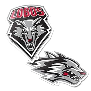 University of New Mexico UNM Lobos Sticker Vinyl Decal Laptop Water Bottle Car Scrapbook (4 Inch Set V1)