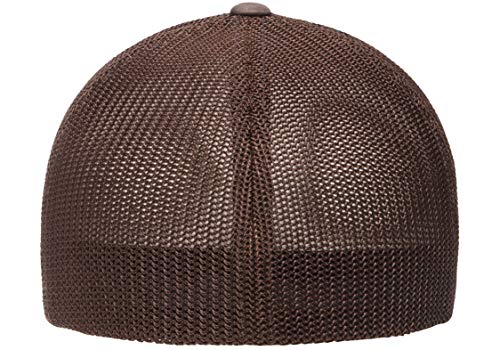 Flexfit Unisex Adult Trucker Mesh Fitted Cap, Brown, One Size Us #TOP2