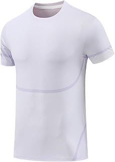 Fitness Shirt Herren Gym Pullover Sommer Tops Gym Workout Top Unterhemd atmungsaktiv Sportshirt Unterziehshirt Sportbekleidung schlanke Passform Tee Unterhemd besondere
