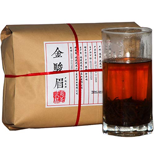 500g té negro orgánico chino Wuyi Jin Jun Mei ceja dorada té rojo cuidado de la salud nuevo té cocido comida verde venta…