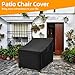 WLEAFJ Outdoor Chair Covers Waterproof, Black Lawn Patio Furniture Covers, Heavy Duty Wicker Garden Sofa Chair Cover, 2 Pack - 30