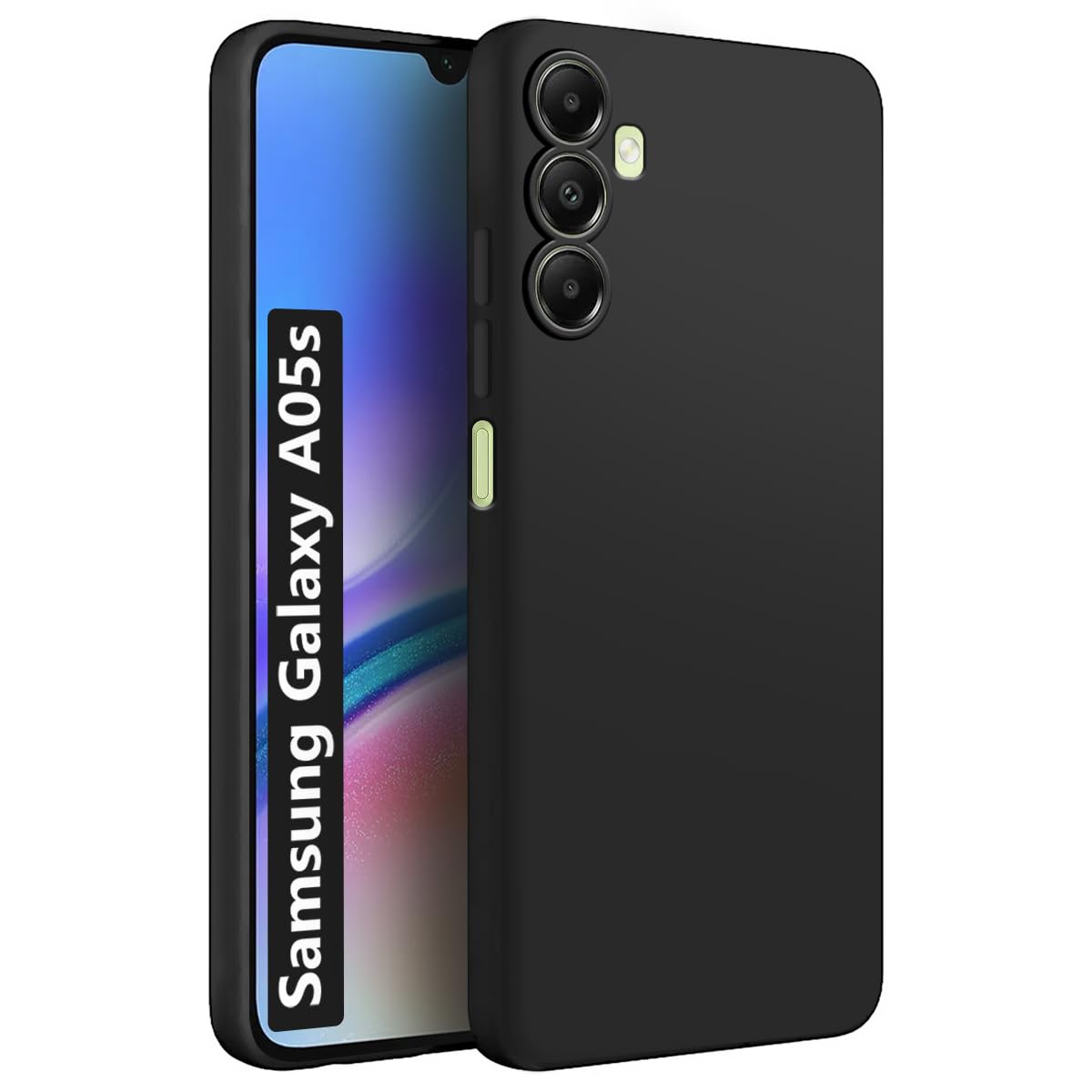 Fashionury Back Cover Case for Samsung Galaxy A05s | Matte Soft Silicon Flexible | Camera Bump Protection | All Side Shock Proof Rubberised Back Case Cover for Samsung A05S (Black) (B0CNRTHM1B) Amazon Price History, Amazon Price Tracker