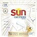 Sun Capsules Lave-Vaisselle Optimum Pure Tout En 1 Citron Savon de Marseille & Fleur d'Oranger x28, Vaisselle éclatante, Ingrédients Naturels, Nettoyage, Brillance & Parfum frais, 28 Tablettes