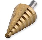 ERWEY Foret étagé conique HSS TIN 10-45 mm Embout de foret conique Foret à gradins Fraise ...