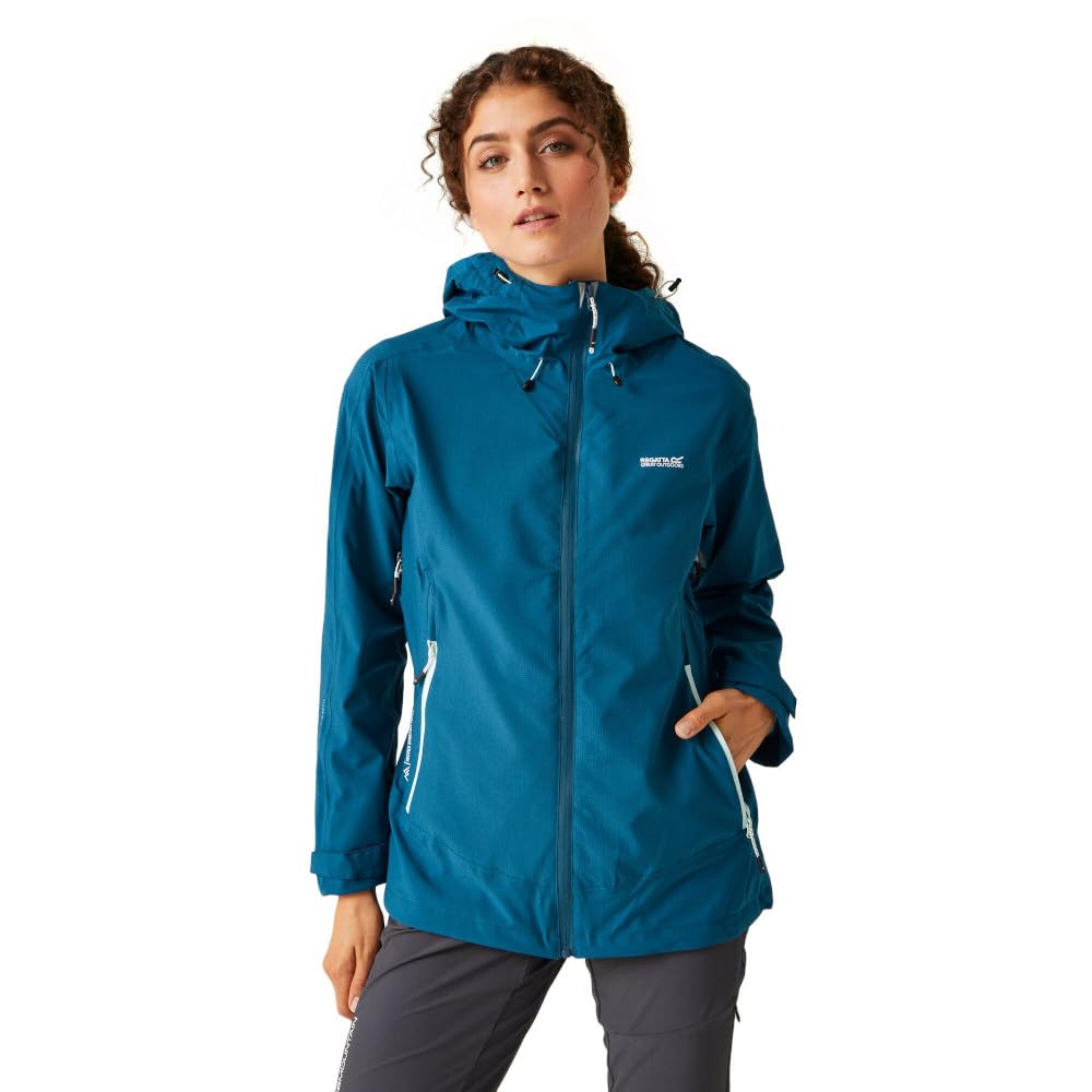 Regatta Regatta Damski wodoodporny oddychający płaszcz Okara z zamkiem błyskawicznym Kobiety Regatta Women's Okara Waterproof Jacket