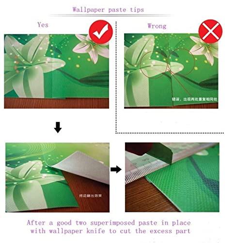 Dzwangzc Canvas Texture Wall Mural, Landscape Fantasy Enchanted Magical Forest, Self-Adhesive Vinyl Wallpaper, Peel & Stick Fabric Wall Decal 144 X 100 Inch (Width X Height) #TOP4