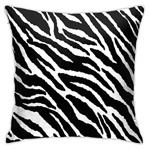 クッションカバー ソファ背当て ゼブラ柄 白黒 装飾枕カバー 座布団カバー 抱き枕カバー 柔らか おしゃれ ピロケース 可愛い シンプル ホーム 部屋 車 椅子 インテリア