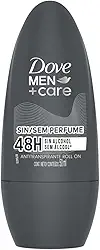 Dove Men+Care Desodorante Antitranspirante Roll-On 50 ML, Sem Perfume, Embalagem Pode Variar