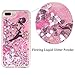 IYCK iPhone 8 Plus Case, iPhone 7 Plus Case, Soft TPU Bumper Flowing Floating Liquid Infused Bling Glitter Sparkle Protective Case Cover for iPhone 7 Plus/iPhone 8 Plus 5.5'' - Butterfly Floral Fairy