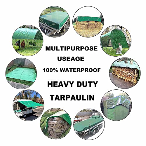 Bâche verte 3x3m imperméable pour éviter les infiltrations d'eau - 5