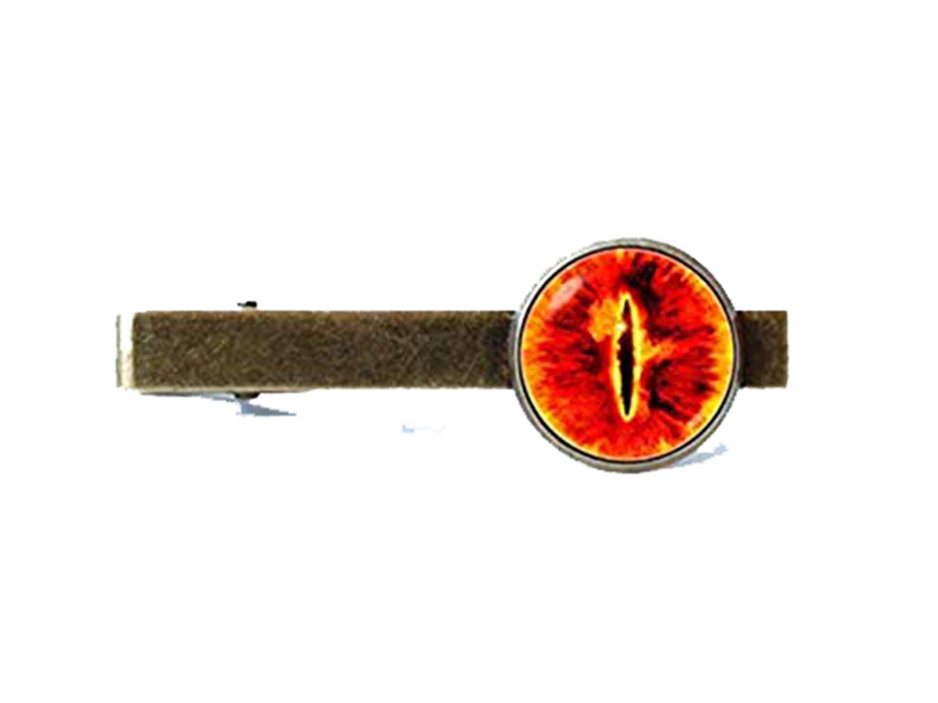 eye sauron tie clip monster eye tie clip fantasy gift evil tie bar eye jewelry eye sauron jewelry fantasy tie clip legend tie clip orangegift of love
