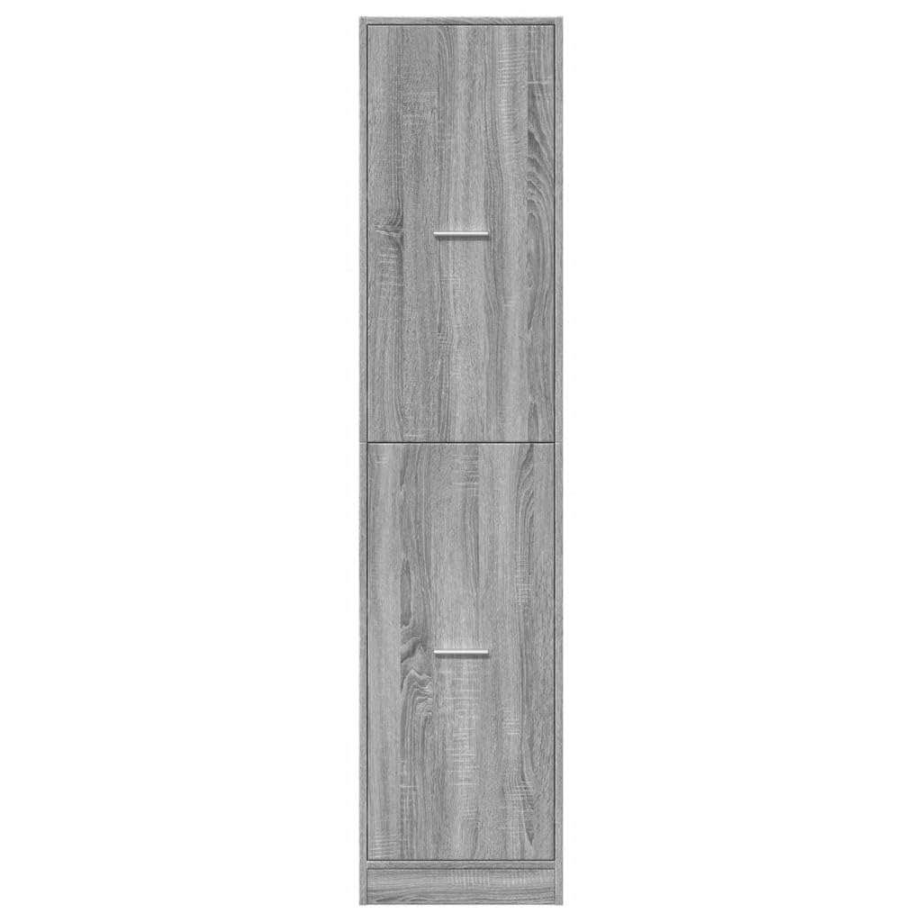 Armadietto per farmacie, in legno Sonoma, 40 x 41 x 174,5 cm, con 4 cassetti, spazio e estraibile, per ufficio, soggiorno, cucina, ordine e conservazione