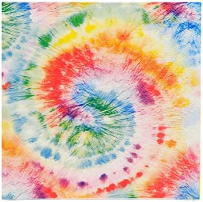 Talking Tables RAIN Pack of 16 (29cm) Rainbow Shaped Napkins Paper Birthday Party Partyware with Gold foil, RBNAPKINS