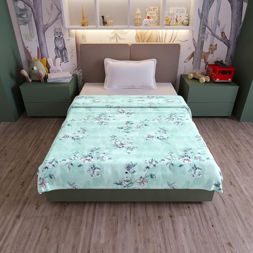 Image of Divine Casa Cotton Dohar for Kids Single Bed 135 x 100 cm, 120 GSM Soft Lightweight Blanket, Breathable Summer AC Quilt for Mild Winter Use