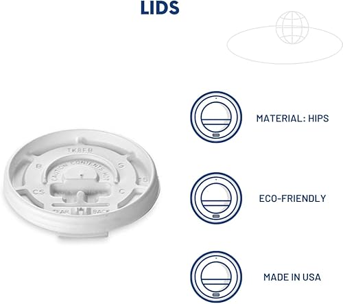 Miniatura 3 de Paquete de 50 Vasos de café de papel New York de 10 onzas, taza de café de papel desechable con tapas, bebidas calientesfrías