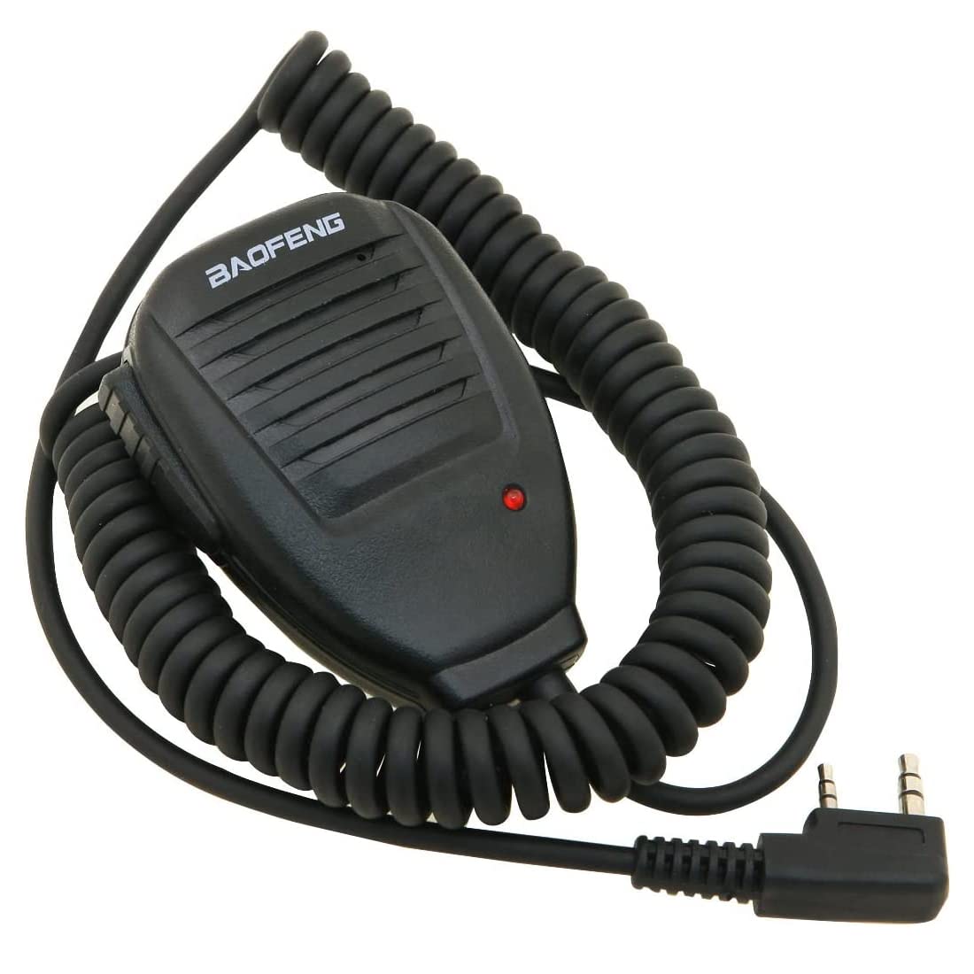 Microfono altoparlante per walkie talkie compatibile BaoFeng UV-5R BF-888S UV-82 LED rosso