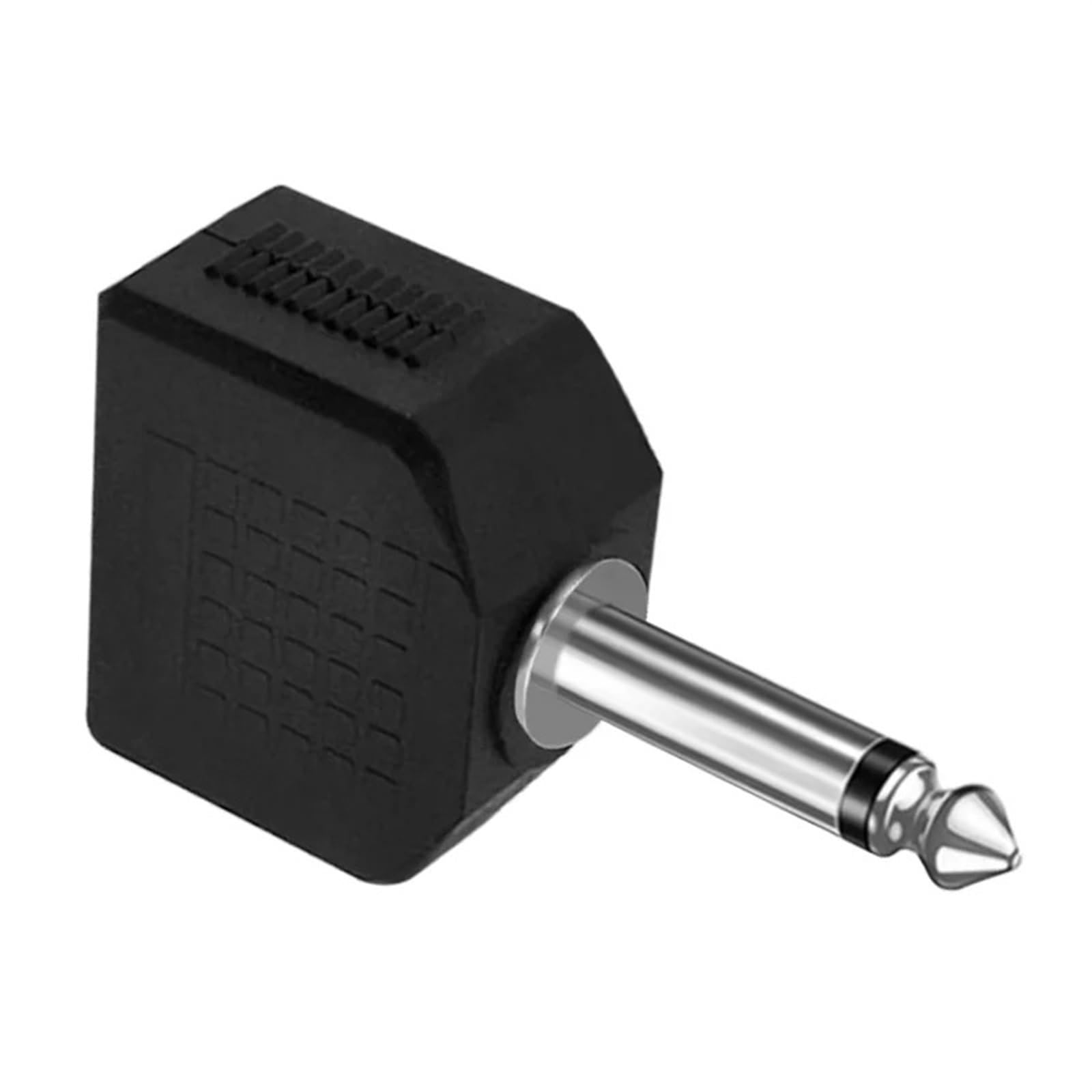 1/4" męski na żeński adapter z gniazdem audio 6,35 mm i 6,5 mm mono jack na żeńskie podwójne gniazdo słuchawkowe i mikrofon, konwerter rozdzielacza do Y.(5 szt.)