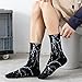 DMMWCX Sock 3/5 Pairs Fashion Men'S Cotton Warm Socks Men'S Lightning Printed Sports Mid-Tube Socks-A1-3 Pairs