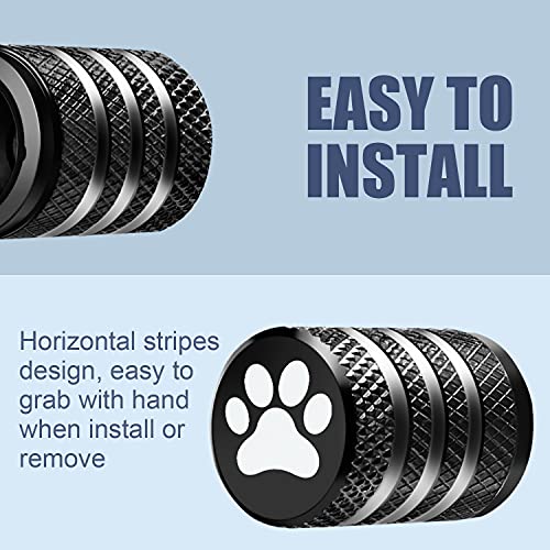 image for DECURCAR Tire Valve Stem Caps Cover - (5 Pack) Tire Air Caps Metal wit