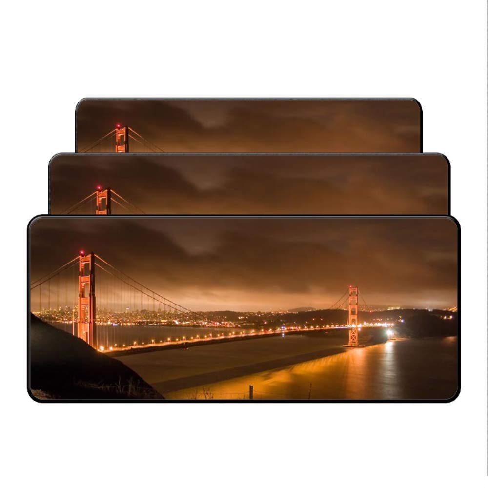 Dhsbd @ Mouse Pad Large Rubber Night Sky Lock Edge Mouse Desk Mats Mouse Mice Gaming Mat Gift Xl 400X700X2Mm