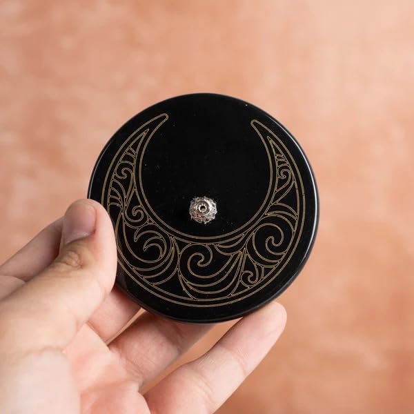 Agate MartAgate Mart Khamsa Black Agate Incense Holder