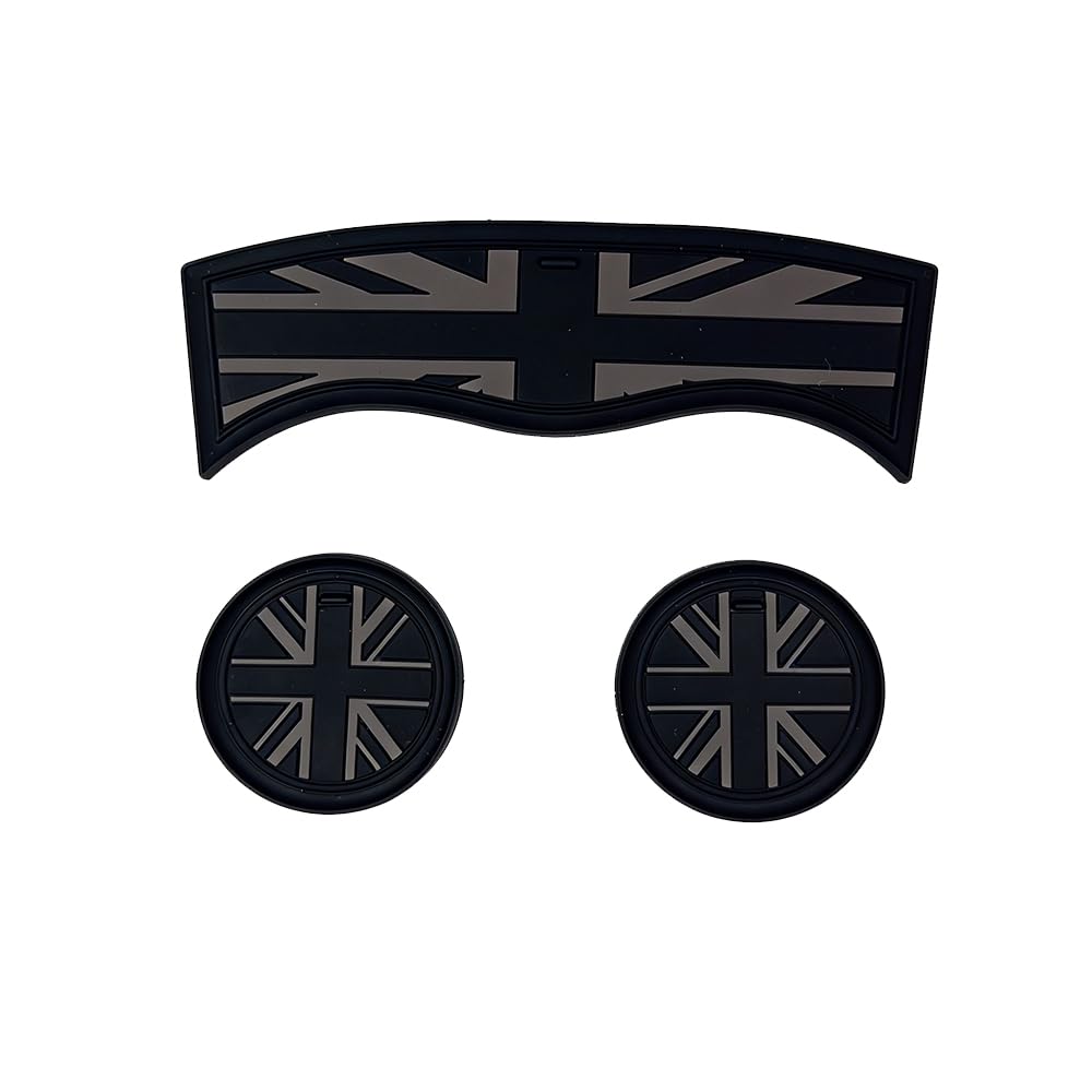 Sous-verre silicone F60 Union Jack haut de gamme finition noire console