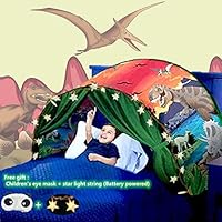 Vrent Bed Tents For Girls Boys,Pop Up Tents For Kids With Light,Kids Dream Bed Tent,Sleep Tent,Children's Playrooms,Christmas Birthday Gifts, 80x220cm