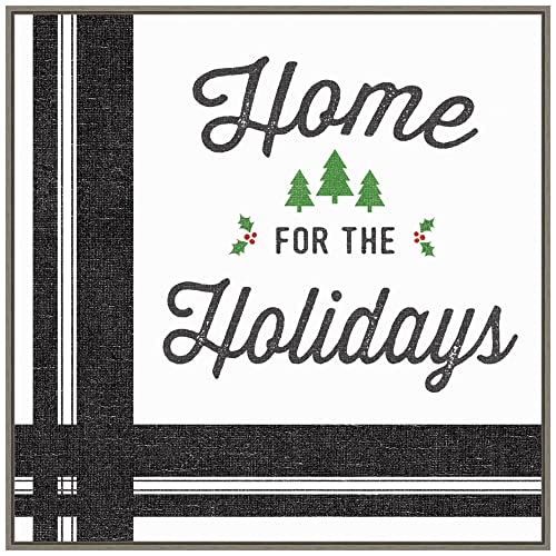 Amanti Art Framed Canvas Wall Art 30x30 Heartland Holiday I v3 by Wild Apple Portfolio, Framed Wall Art Canvas, Holidays Artwork, Country Rustic Decor, Large Poster Painting for Living Room, Bedroom,