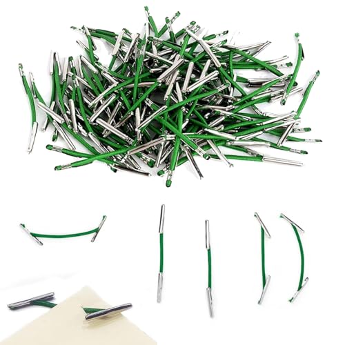 100-Piece Metal-Ended Treasury Tags for Secure Document Organization 4.5cm Fasteners for Office and Home Use