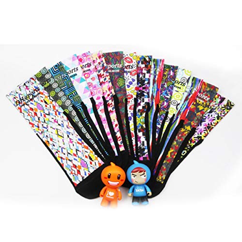 DH014 Calcetines de Ciclismo al Aire Libre de Moda cómodos Hombres Mujeres Profesional Transpirable Calcetines Deportivos Calcetines de Baloncesto WEIWEITOE