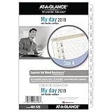 AT-A-GLANCE 2019 Daily Planner Refill, Day Runner, 5-3/4