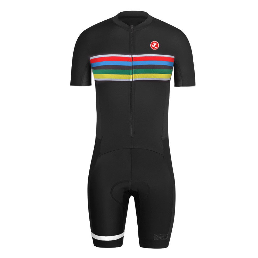 UGLY FROG Radsport Skinsuit Bike Wear Sommer/Herbst Herren Radanzüge Kurzarm/Langarm Fahrrad Trikots & Shirts Set Schnelltrocknend Triathlon Bekleidung LTFX01