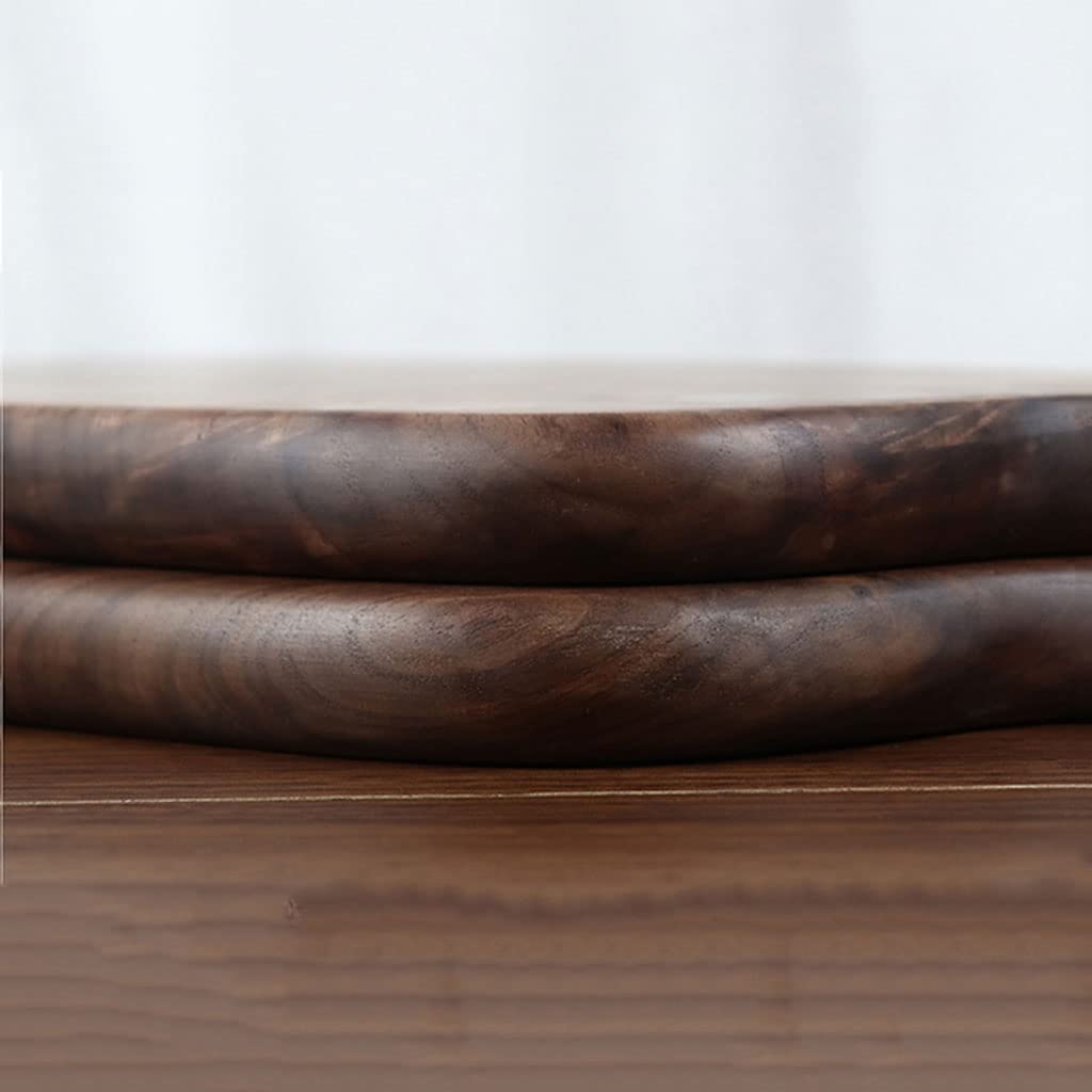 Tabla De Cortar Tabla De Cortar Tabla De Cortar De Madera con Mango Tabla De Cortar De Doble Cara S para Pan Verduras/Frutas Cena con Agujero Sulies De Cocina,Black Walnut S