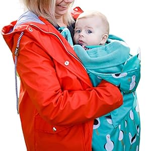 BundleBean – Babywearing Fleece Lined Cover – Waterproof Cover for All Weathers – Sling Cover Fits All Size Slings…