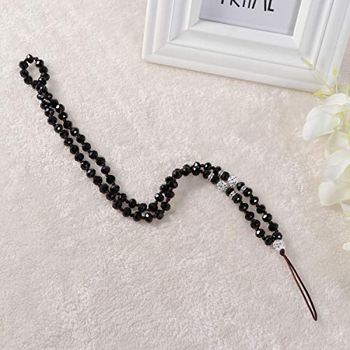 Hemobllo — Cordão de corrente de cristal com contas antiperda para telefone celular e alça para pend