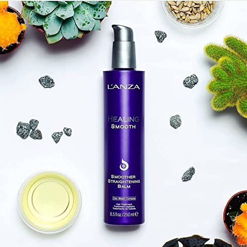 L'anza Healing Smooth Smoother Hair Straightener Balm, With Anti-Frizz Technology, Moisturises, Nourishes, And Boosts Movement And Shine For A Naturally Straight Look (8.5 Fl Oz) #TOP5