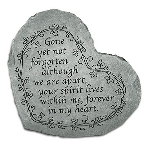 Small Heart Stepping Stone- Gone yet not forgotten