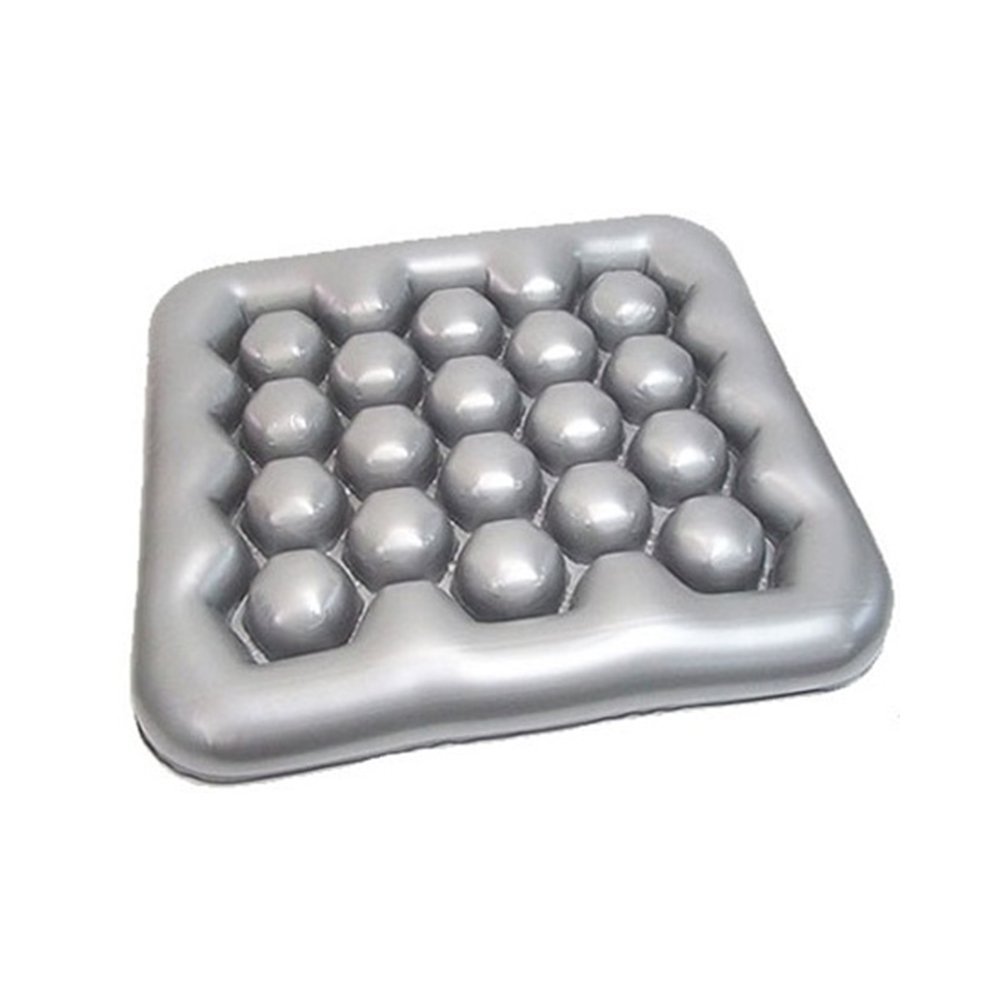 None Air Water Inflatable Cushion Seat Pad for Wheelchair Office/School/Home (Gray)