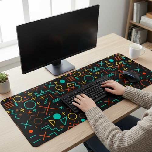 Image of XXL Size Anime & Gaming Mouse Pad [Rubber Base] | Mouse Pad (31 x 12 Inches) 3mm Desk Mat (Gaming Design) HD Printed Desk Mat