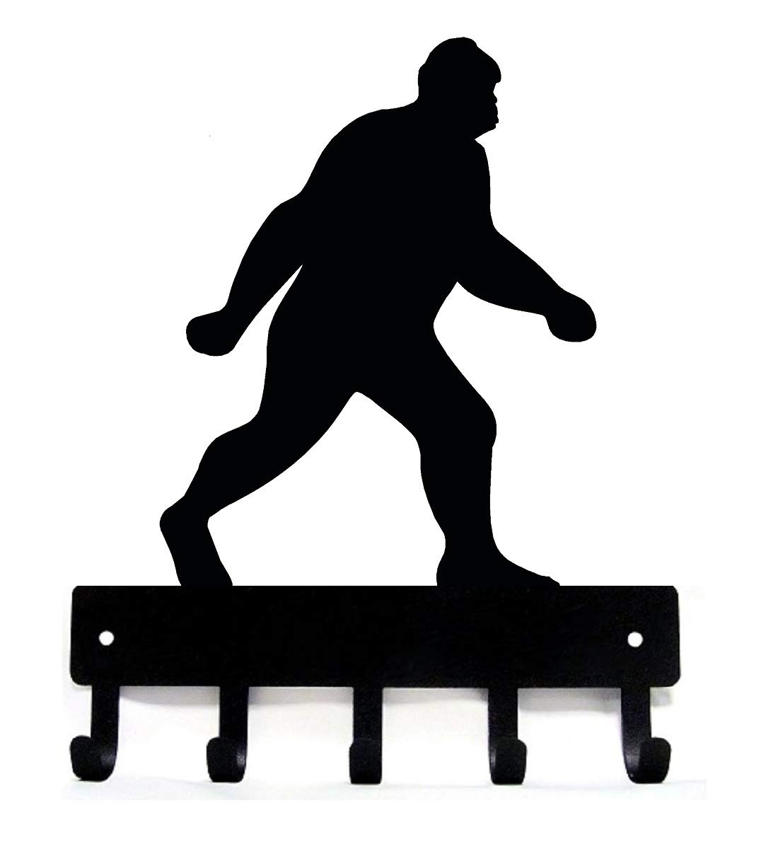 Bigfoot Key Rack Hanger - Large 9 inch Wide - Made in USA; Wall Mount in Office, Home Entryway, Garage, Mudroom
