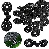 Shade Cloth Heavy Duty Lock Grip, 2024 New Shade Cloth Plastic Clips Windproof Awning Clamp Grip, Greenhouse Shade Cloth Fix Clamp Tent Clips Accessory for Garden Netting Sun Shade Net (Black-20 Pcs)