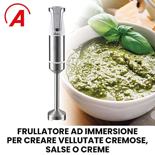 Ardes Trinity 0,7 L Frullatore ad immersione 1000 W Acciaio inossidabile, Bianco 5 Ardes Trinity 0,7 L Frullatore ad immersione 1000 W Acciaio inossidabile, Bianco