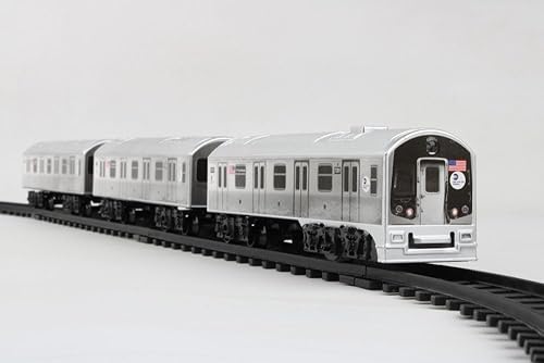 Miniatura 2 de Daron MTA NYC Transit Metro Tren Set con pistas, luces y sonido. El tren requiere baterías para funcionar que no están incluidas.