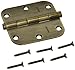 Baldwin 1135050I 0.625 Radius Mortise Hinge, Antique Brass