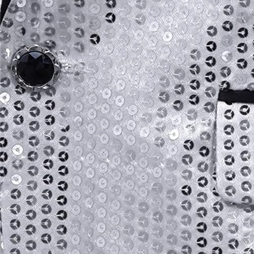 Mens Sequin Blazer Casual 70s Disco Party Sport Coat Regular Fit Blazer2